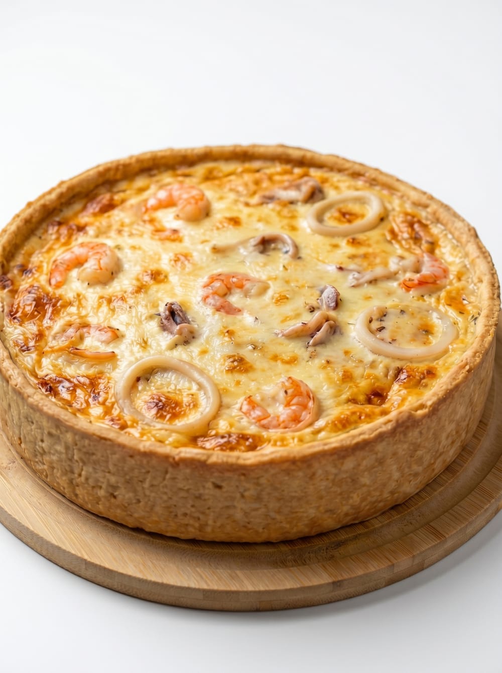 Mediterranean Seafood Delight Quiche