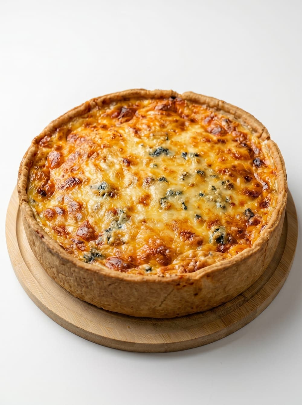 Roasted Turkey & Cream Custard Quiche